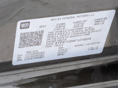 2022 Chevrolet Silverado 2500HD 4WD Crew Cab Standard Bed LTZ