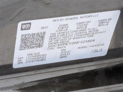 2022 Chevrolet Silverado 2500HD 4WD Crew Cab Standard Bed LTZ