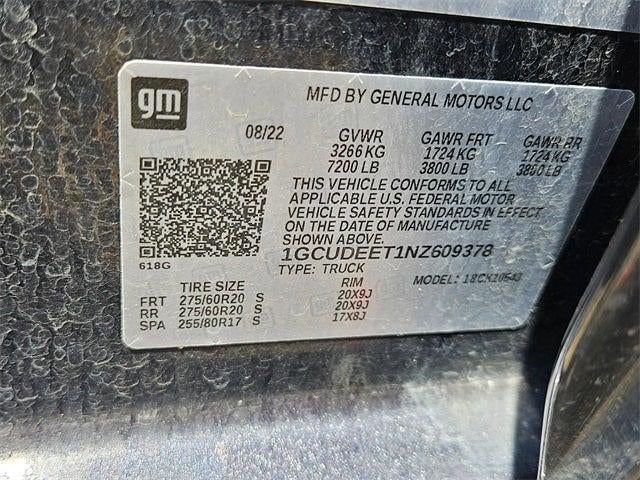 2022 Chevrolet Silverado 1500 4WD Crew Cab Short Bed RST