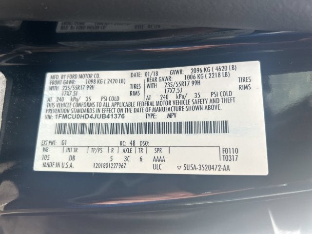 2018 Ford Escape SEL