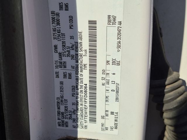 2015 Ford F-150 Platinum