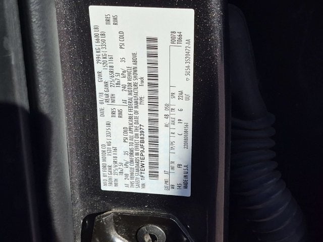 2018 Ford F-150 XLT