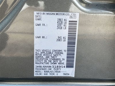 2024 Nissan Altima 2.5 SV