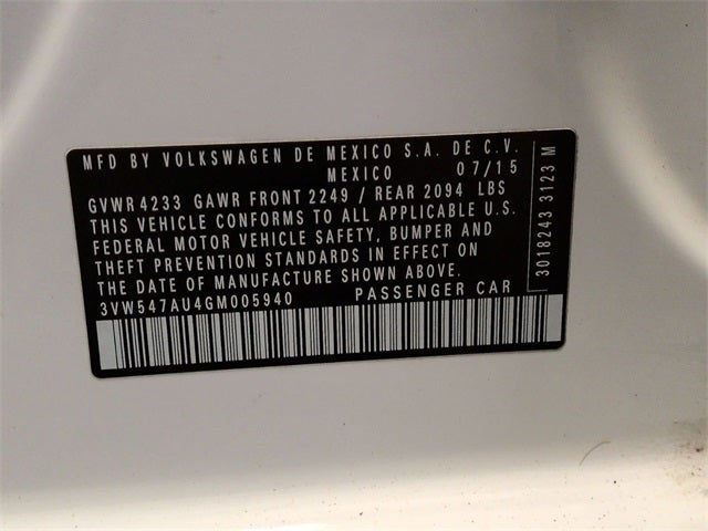 2016 Volkswagen Golf GTI S w/Performance Package