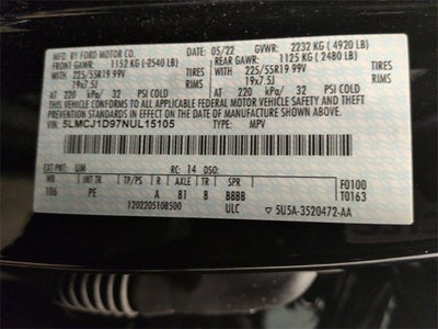 2022 Lincoln Corsair Standard