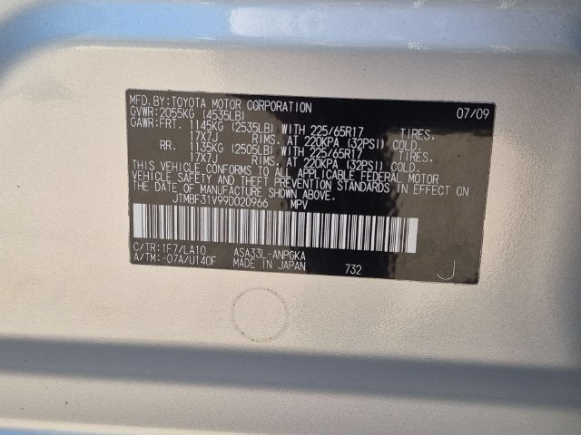2009 Toyota RAV4 Limited