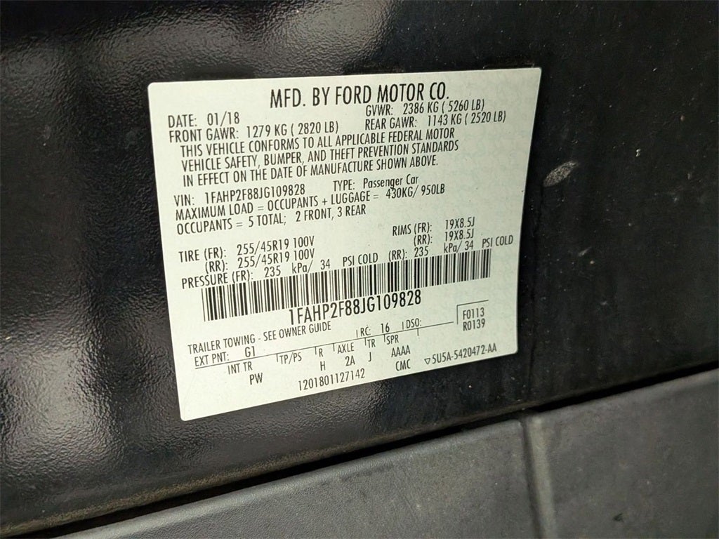 2018 Ford Taurus Limited