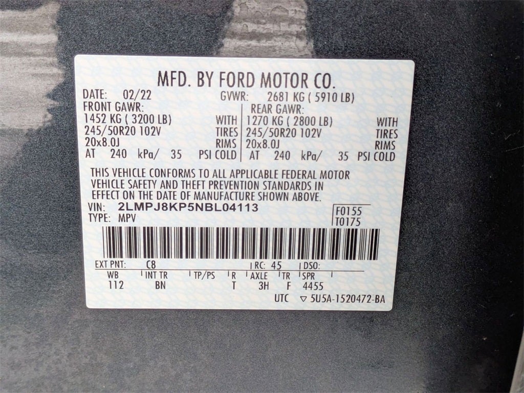 2022 Lincoln Nautilus Reserve