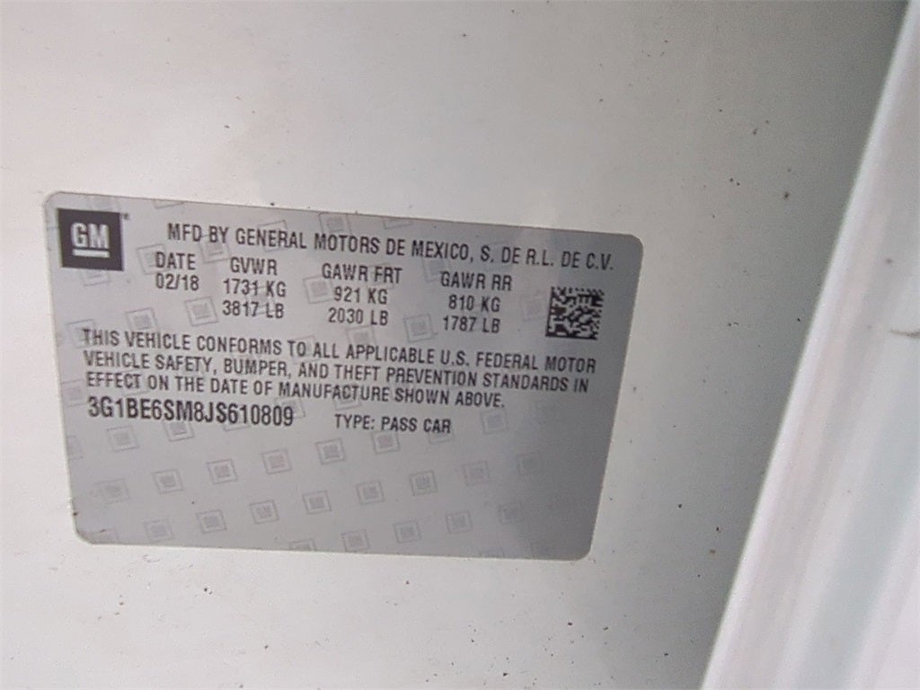 2018 Chevrolet Cruze LT