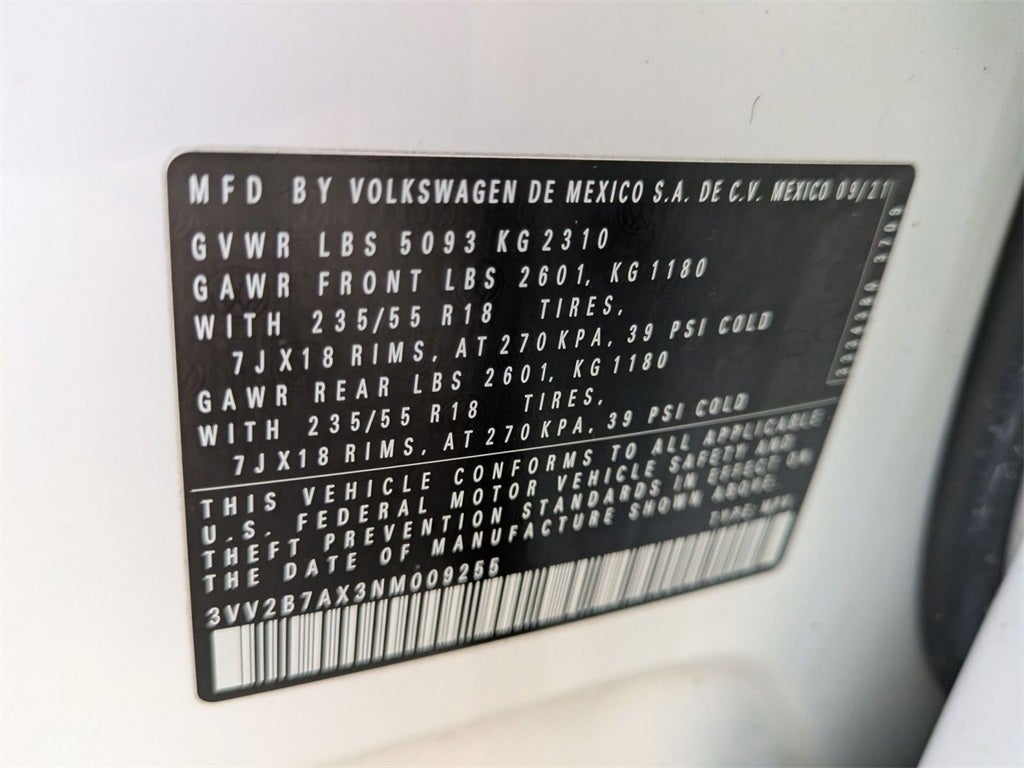 2022 Volkswagen Tiguan 2.0T SE