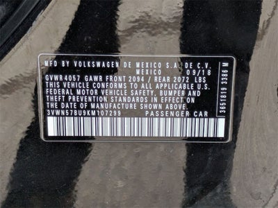 2019 Volkswagen Jetta 1.4T S