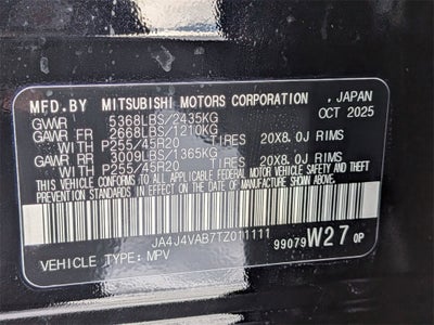 2026 Mitsubishi Outlander SE