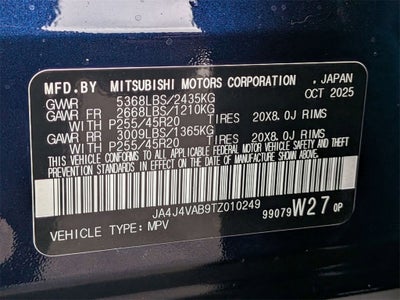 2026 Mitsubishi Outlander SE