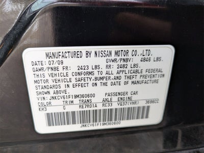 2009 INFINITI G37 X