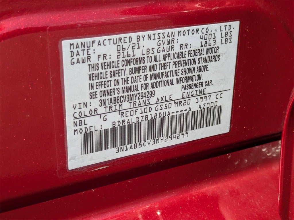 2021 Nissan Sentra SV