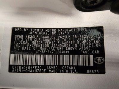 2013 Toyota Camry SE