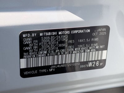 2026 Mitsubishi Outlander ES