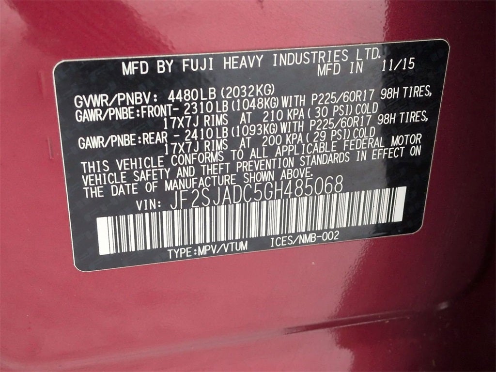 2016 Subaru Forester 2.5i Premium