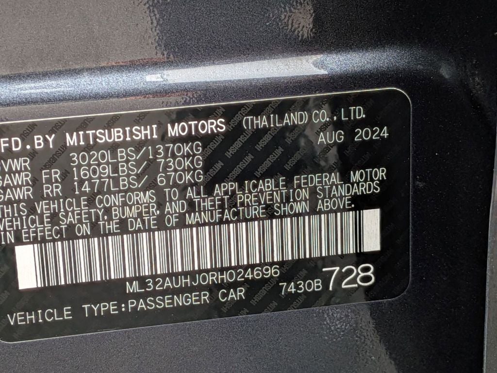 2024 Mitsubishi Mirage ES