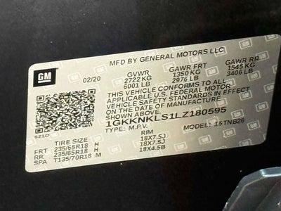 2020 GMC Acadia SLE
