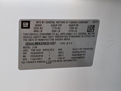 2017 GMC Terrain SLE-1